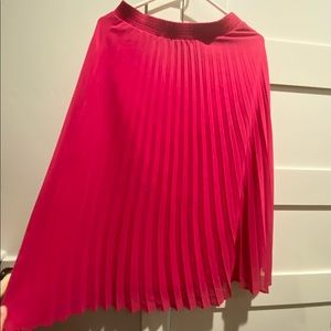 A new day pink pleated midi skirt